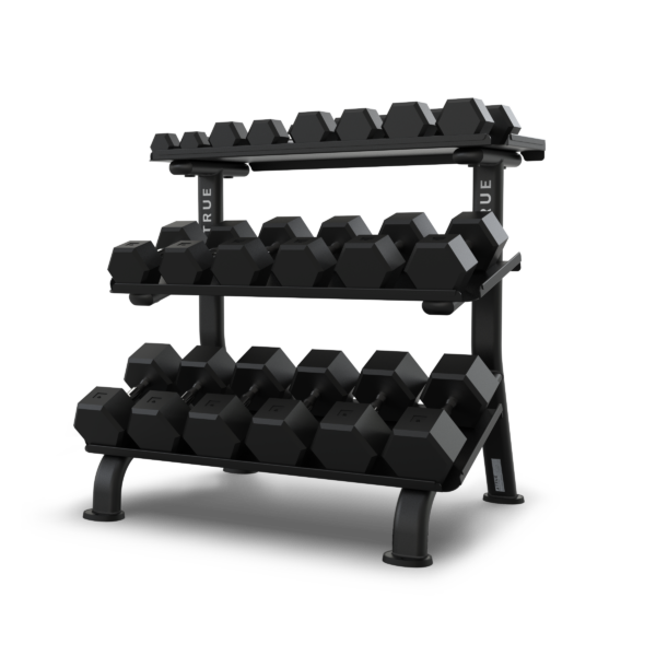 True FS-24 3-Tier Flat Tray Dumbbell Rack