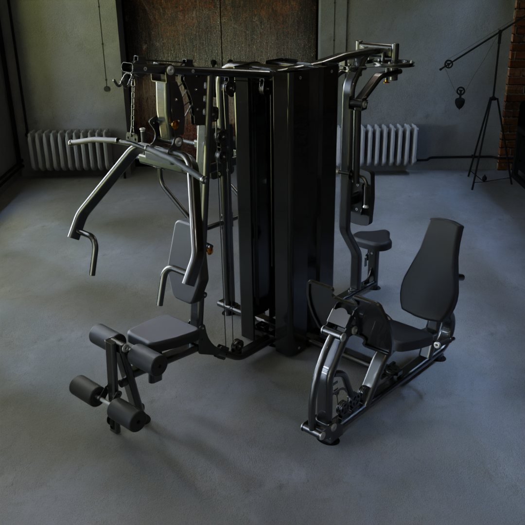 IRONAX X4S Four Station Multi-Gym Ironax Extreme Gyms EXM3000LPS, FSF3 IRONAXGYM8_c824a90b-ad93-4a0e-a6b4-47214301bc32