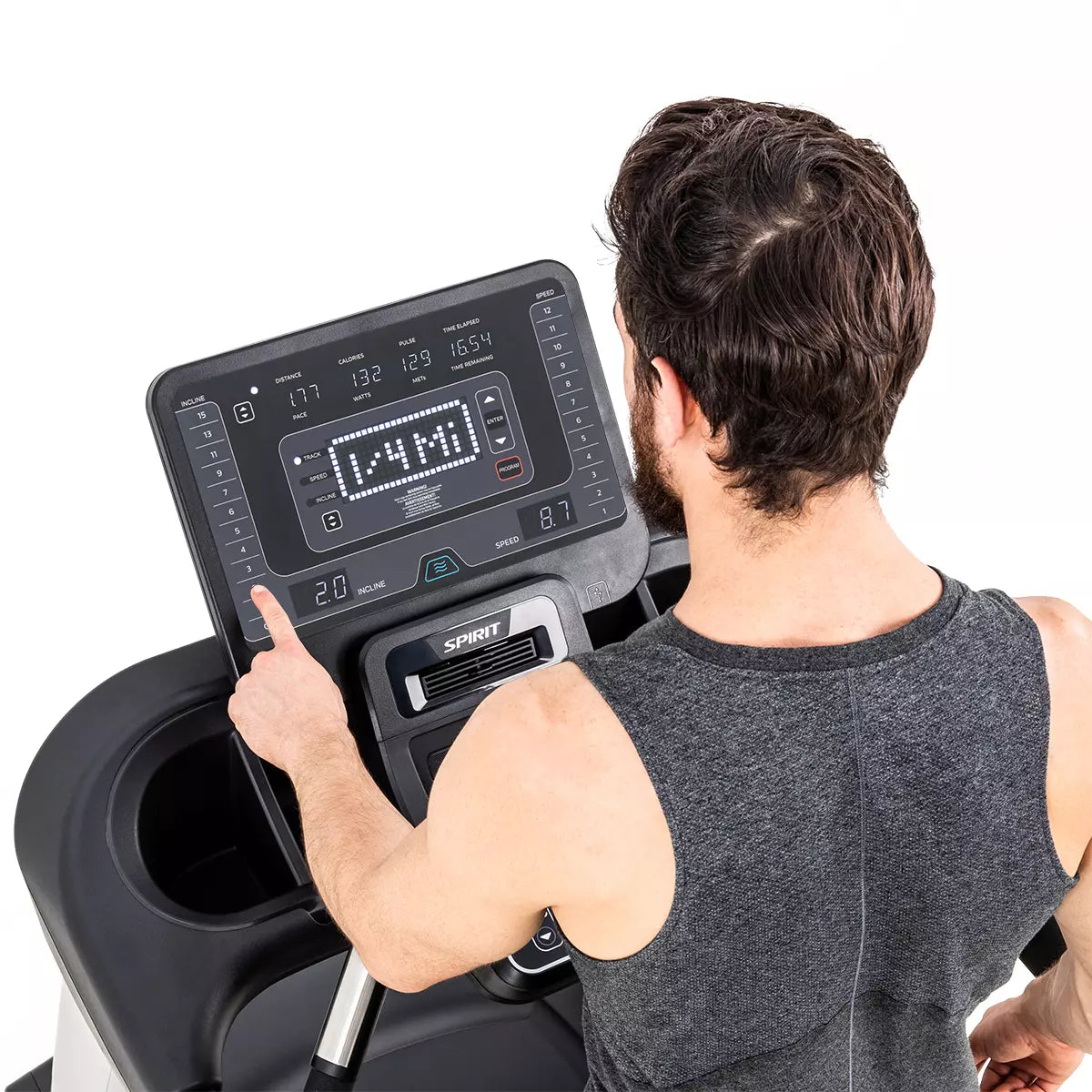 Spirit CT800 Treadmill - Final Stock Spirit Treadmill; Residentail Commercial Frame over 350lbs display_direct_incline_jpg_390b3d74-0d5f-47c2-8e81-a0fce962ddf8