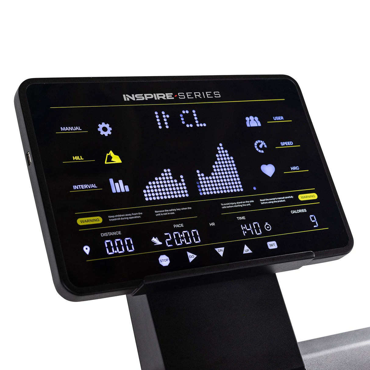 Inspire T7 Treadmill with 15 Inch LED Display Inspire Treadmill; Residentail Commercial Frame over 350lbs inspire_t7-treadmill-110v-with-15inch-led-display_view-5_53b1fc3a-c29e-42b3-b2c7-13c75bdae24e