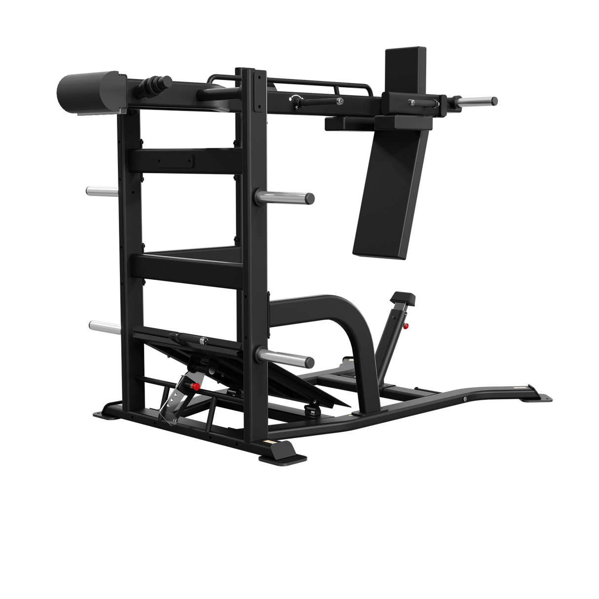 Nautilus Leverage Pendulum Squat — left-rear view