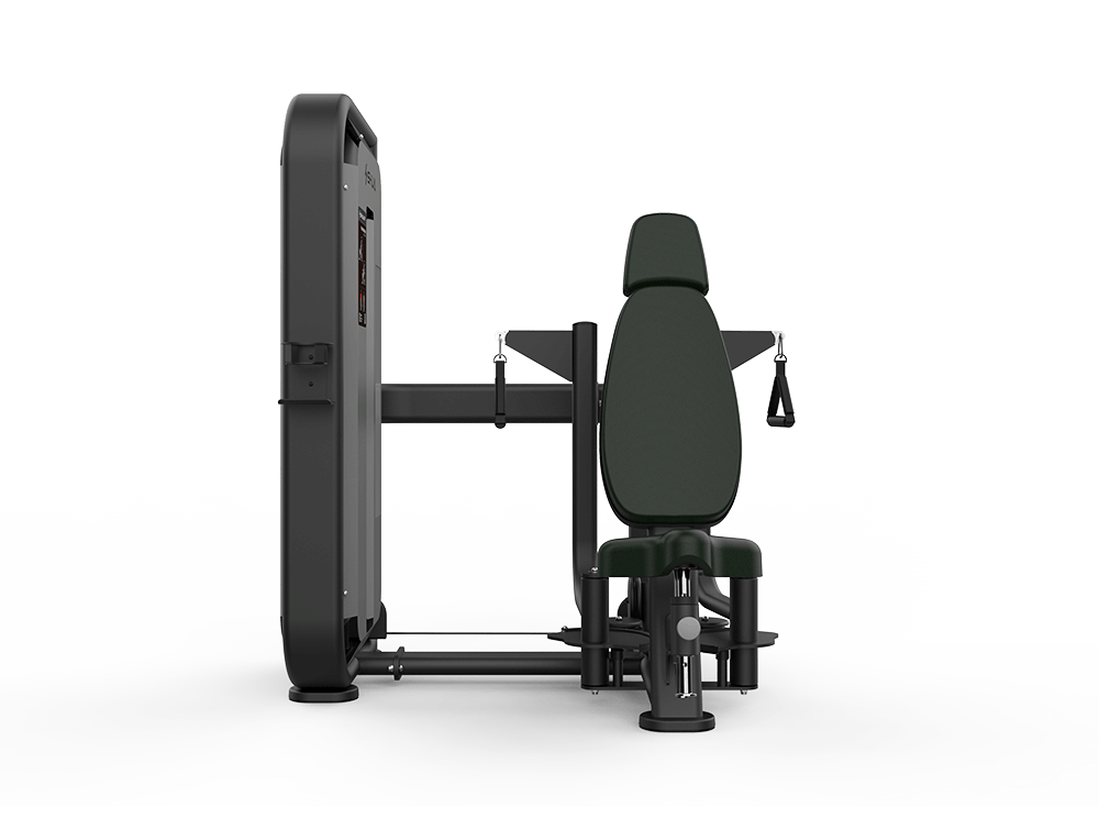 Shua G6802 Pec Fly selectorized machine, studio render 2 of 3