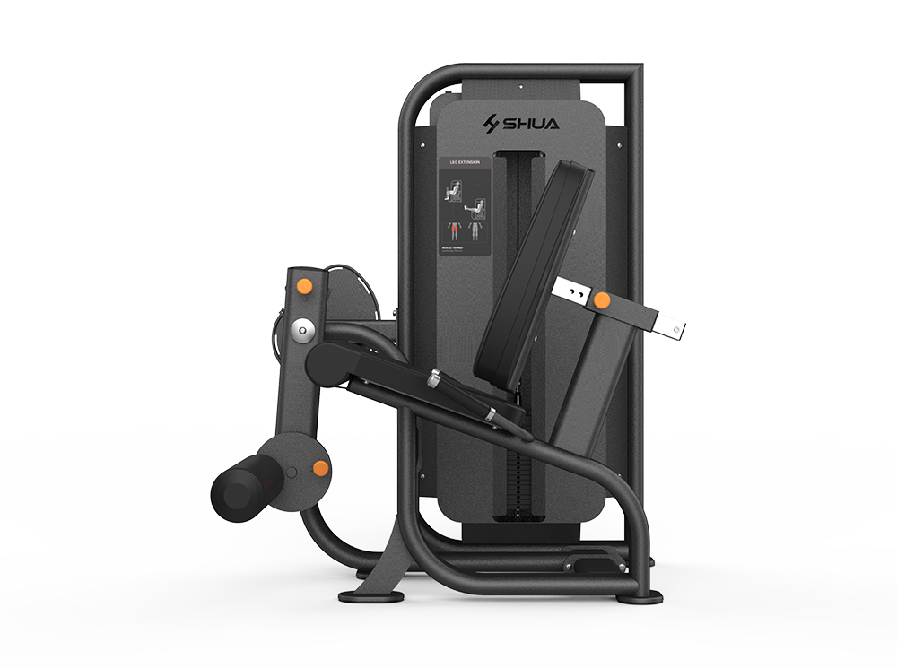 Shua G6810 Leg Extension selectorized machine, studio render 2 of 4