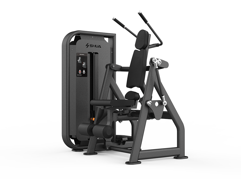 Shua G6816 Abdominal selectorized machine, studio render 1 of 2