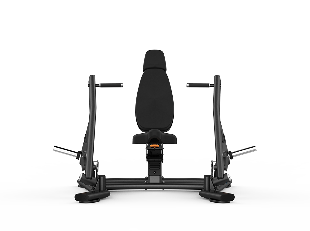 Shua G6902 Iso Decline Chest plate loaded machine, studio render 3 of 4
