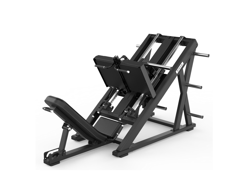Shua G8919 Iso Linear Leg Press plate loaded machine, studio render 1 of 2