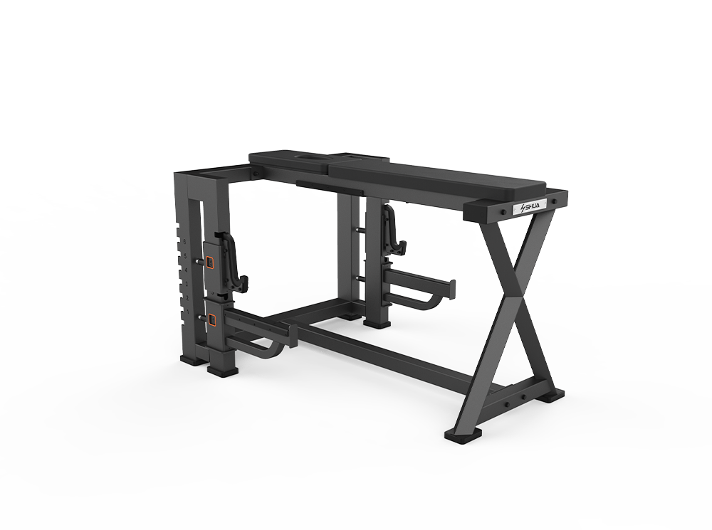 Shua G8926 Seal Row Bench exercise bench, studio render 1 of 3