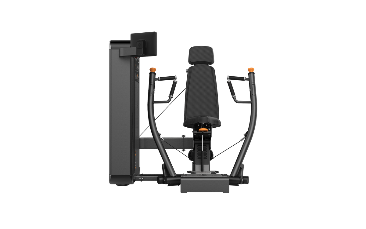 Shua G9801 Smart Chest Press selectorized machine, studio render 3 of 4