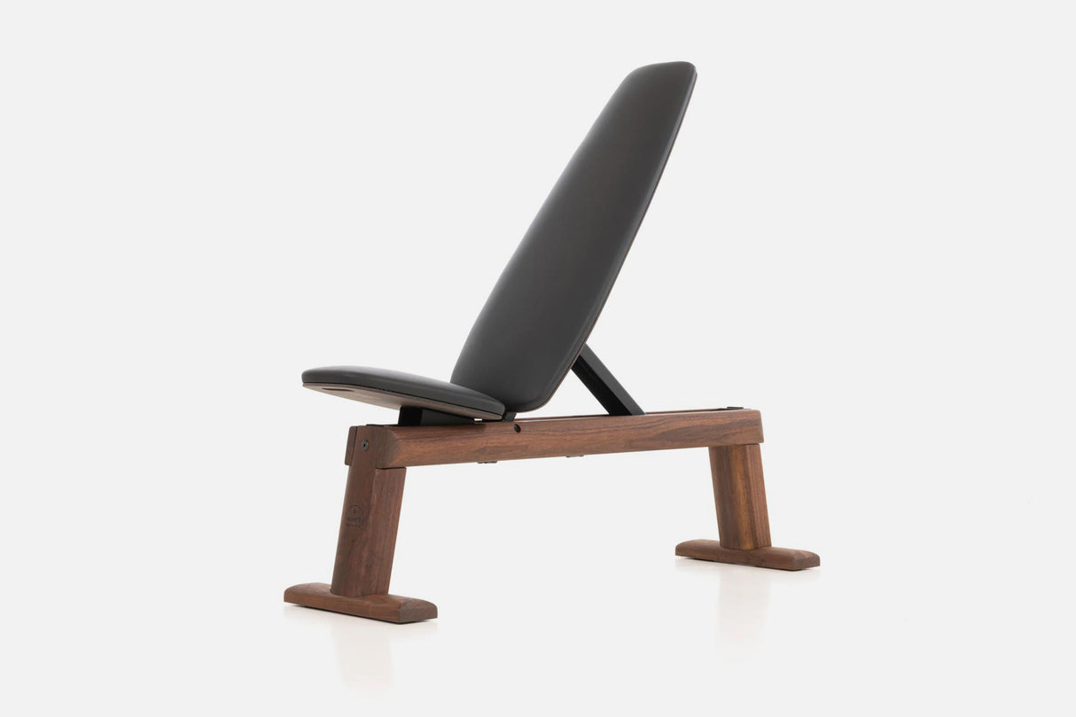 NOHRD WeightBench Club Artificial Leather Black NOHrD Bench; flat/incline/decline benches weightbench-nussbaum-schwarz-1-grey_2-walnut