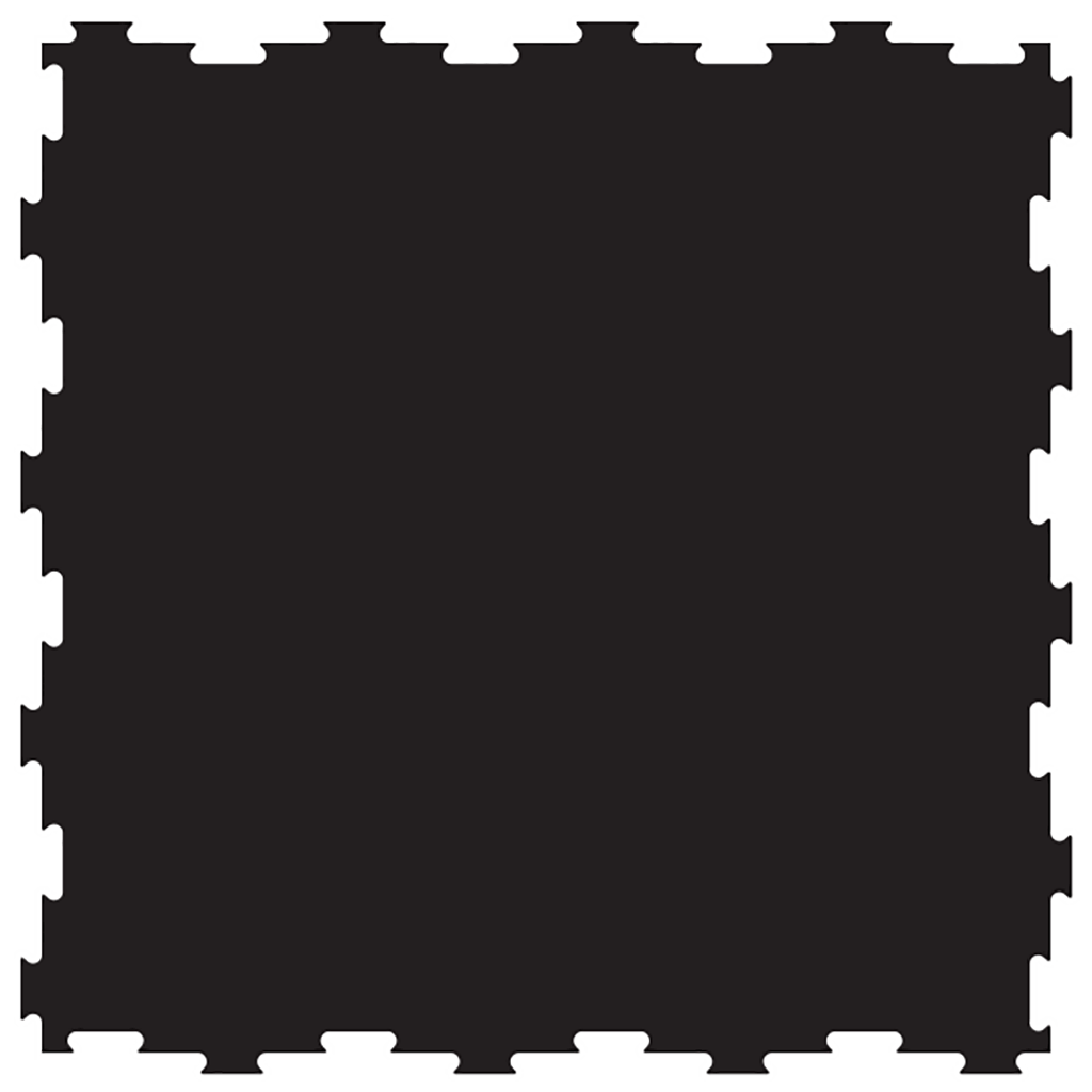Interlocking Rubber Gym Floor Tiles Rec Surfaces Variant(s) - Size|Color 2x2black