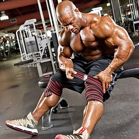 Schiek Knee Wraps - 78" Heavy Duty Black