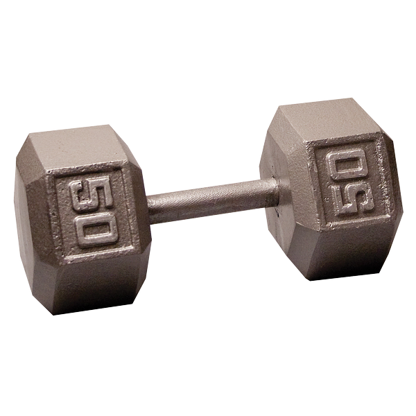 Body Solid Iron Hex Standard Dumbbell Gray