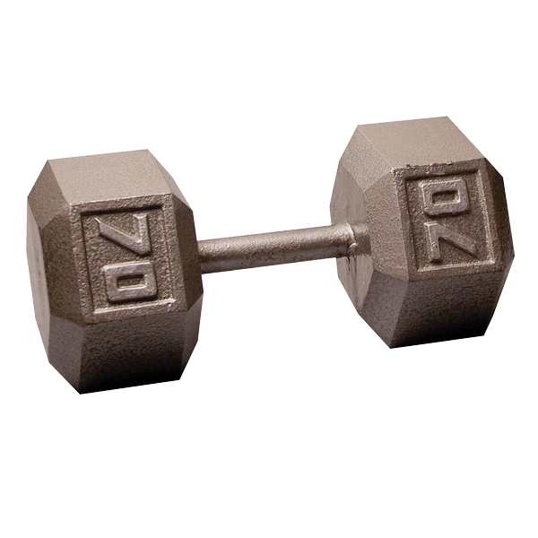 Body Solid Iron Hex Standard Dumbbell Gray