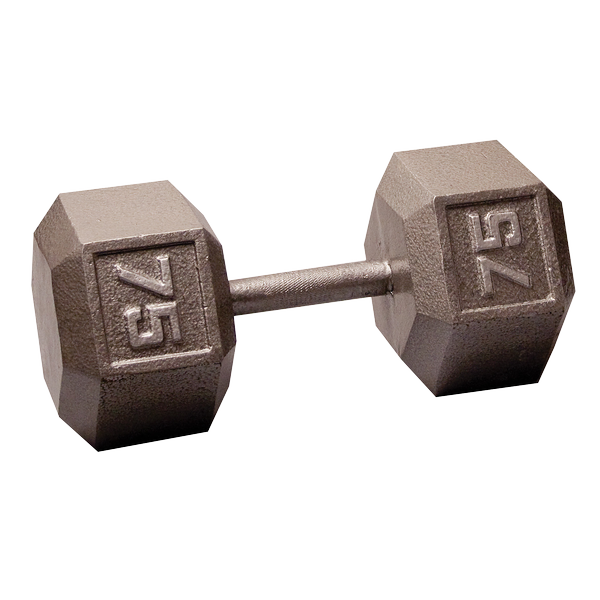 Body Solid Iron Hex Standard Dumbbell Gray