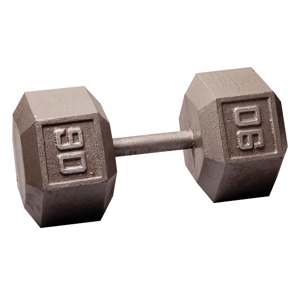 Body Solid Iron Hex Standard Dumbbell Gray