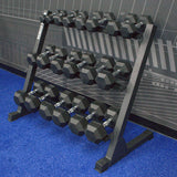 Gronk Fitness 3-Tier Dumbbell Rack Gronk Fitness Products Dumbell racks, power block stand, plate and bar storage, kettlebell racks, ball racks 5_w4mlrk