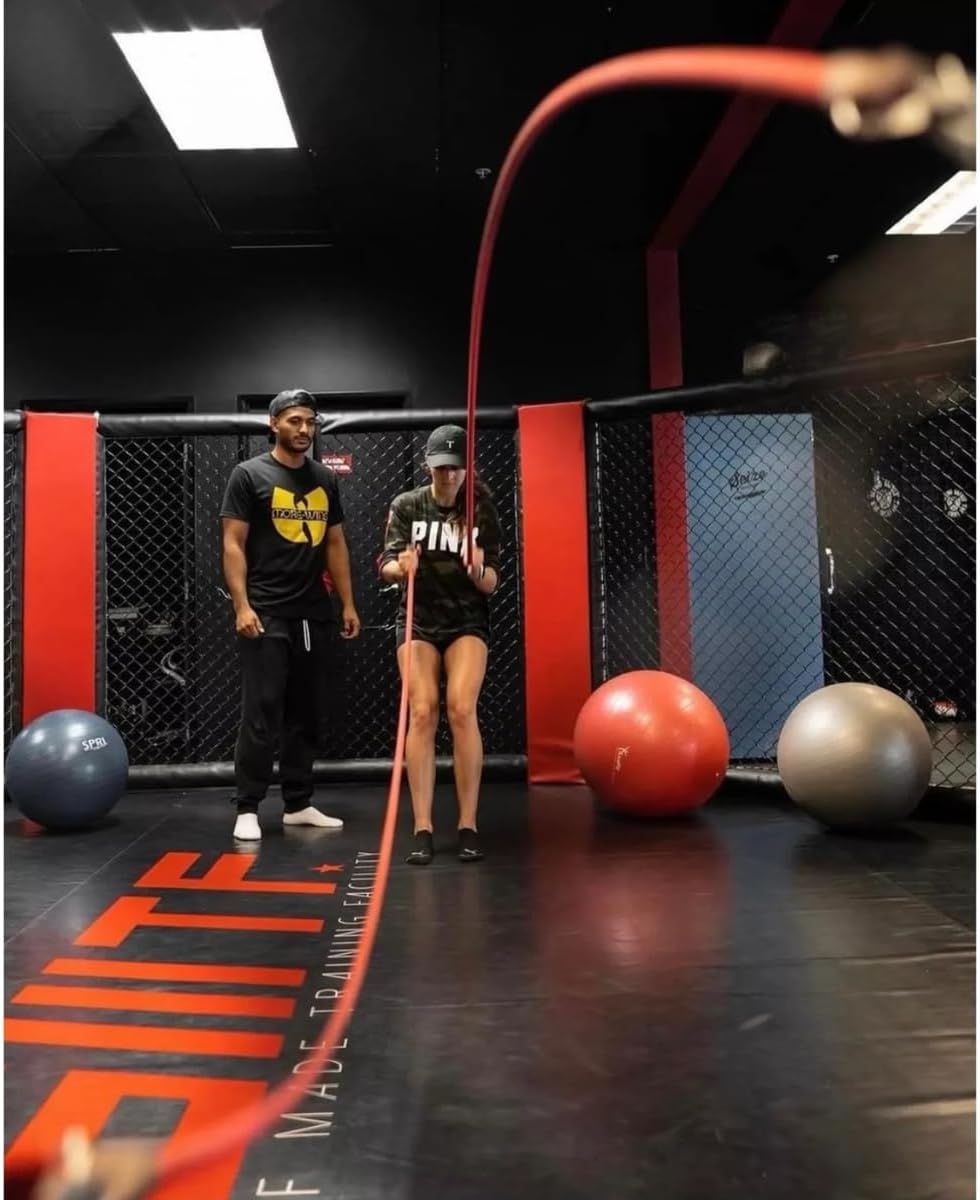 Inertia Wave - Dynamic Rubber Battle Ropes | Yellow Inertia Wave Agility and Speed; jump ropes, climbing and battle ropes, ladders, sled, interval timer 61iM3kwv9ML._AC_SL1200_92b1f3ff-95ae-469b-b642-4a3cdb25dbae