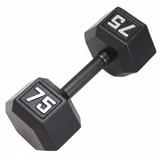 Gronk Cast Hex Dumbbell - Black G&G Fitness Equipment Variant(s) - LBWeight 75