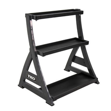 TKO - Three Tier Kettlebell Rack, Black TKO Dumbell racks, power block stand, plate and bar storage, kettlebell racks, ball racks 856KR3TierKettleBellRackalone_1024x1024_3a033bcc-62b6-4f2a-aeef-a3f18dcbddeb