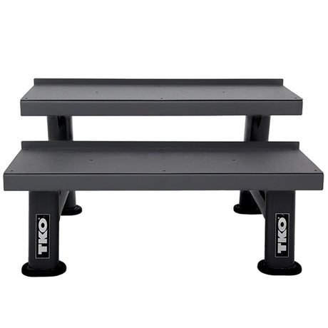 TKO 2 Tier Kettlebell Rack TKO Dumbell racks, power block stand, plate and bar storage, kettlebell racks, ball racks 859KR-BK_1024x1024_c6360893-7202-48d8-ab88-2479ab4846c4