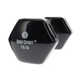Elivate Body Sport Vinyl Dumbbells Elivate Variant(s) - LBWeight BDSVDB15_6fff8691-5591-4d74-9412-8e188e784780