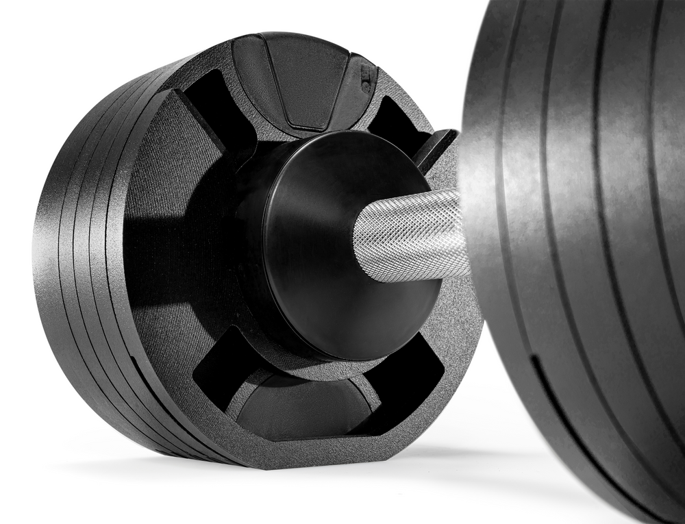 NÜOBELL 50lb Adjustable Dumbbell Set SMRTFT Variant(s) - Color BLACK_50_MBS5011_7a1e6335-c1e7-4165-9361-6c8e0680dcd6