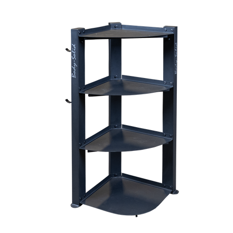 Body-Solid GAR75 Corner Storage Rack — front cutout