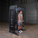 Body Solid GFT100 Functional Trainer, 310lb Stack x2 Body Solid Home Gym, Small; Single stack or a-frame double stack (functional trainer). 5 functions or less GFT100_DSF4199_Shrugs__43083.1735917362_25929297-9940-45e0-b829-91b1f1829e4a