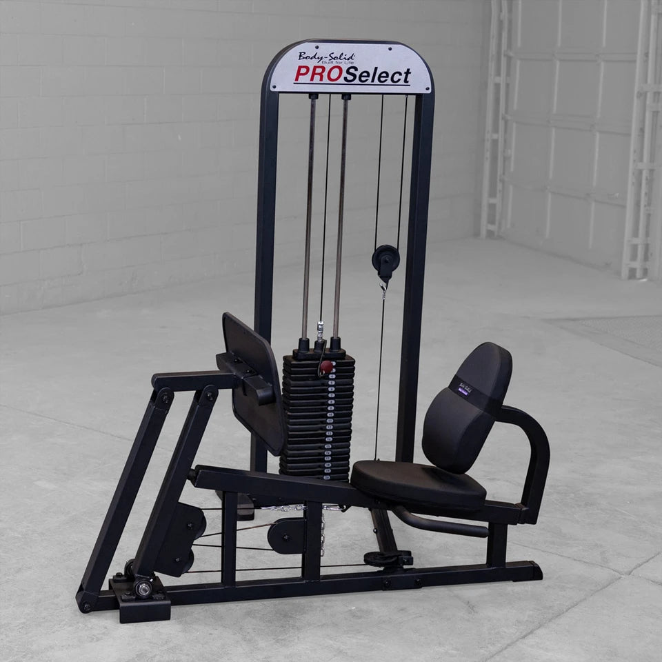 Body Solid GLP-STK Pro Select Leg Press, 310lb Stack Body Solid Home Gym, Small; Single stack or a-frame double stack (functional trainer). 5 functions or less GLPB-with-STK_0O2A4642-1028__84285.1775755631_a58bffdd-2536-40df-9c71-70caa50d8204