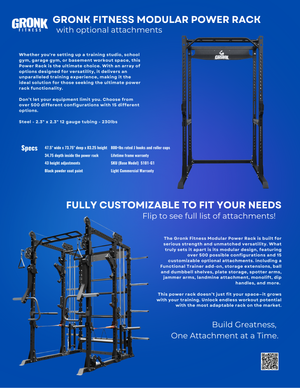 Gronk Fitness XPX Modular Power Rack - 35% OFF!