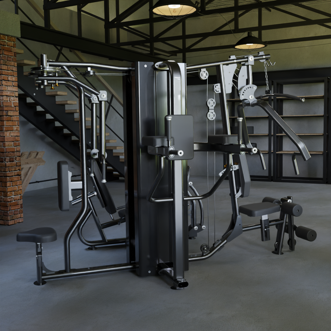 IRONAX X4S Four Station Multi-Gym Ironax Extreme Gyms EXM3000LPS, FSF3 IRONAXGYM9_9c94cae0-4b90-4492-85ef-e243fe3b25ad