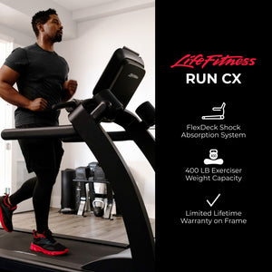 Life Fitness Run CX Treadmill w/ Track Connect Console