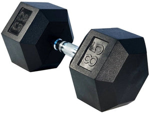 Hex Rubber Dumbbells