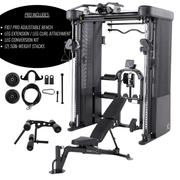 Inspire FT2 PRO with attachments and bench displayed