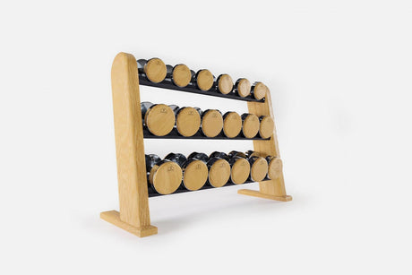 Nohrd DumbBells Set Oak NOHrD Dumbbells dumbbells-eiche-grey