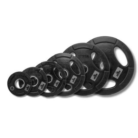Gronk Rubber Multi-Grip Olympic Plates, 2.5 to 45 lb family