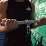 Aluminum Revolving Straight Bar - Black G&G Fitness Equipment Variant(s) - Color gronkfitness_aluminum-revolving-straight-bar-black_view-3