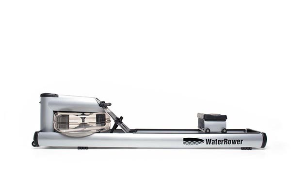 WaterRower Metallic M1 LoRise Rowing Machine Silver WaterRower Variant(s) - Colors m1-lorise-silver-detail