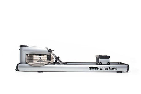 WaterRower Metallic M1 LoRise Rowing Machine Silver WaterRower Variant(s) - Colors m1-lorise-silver-detail