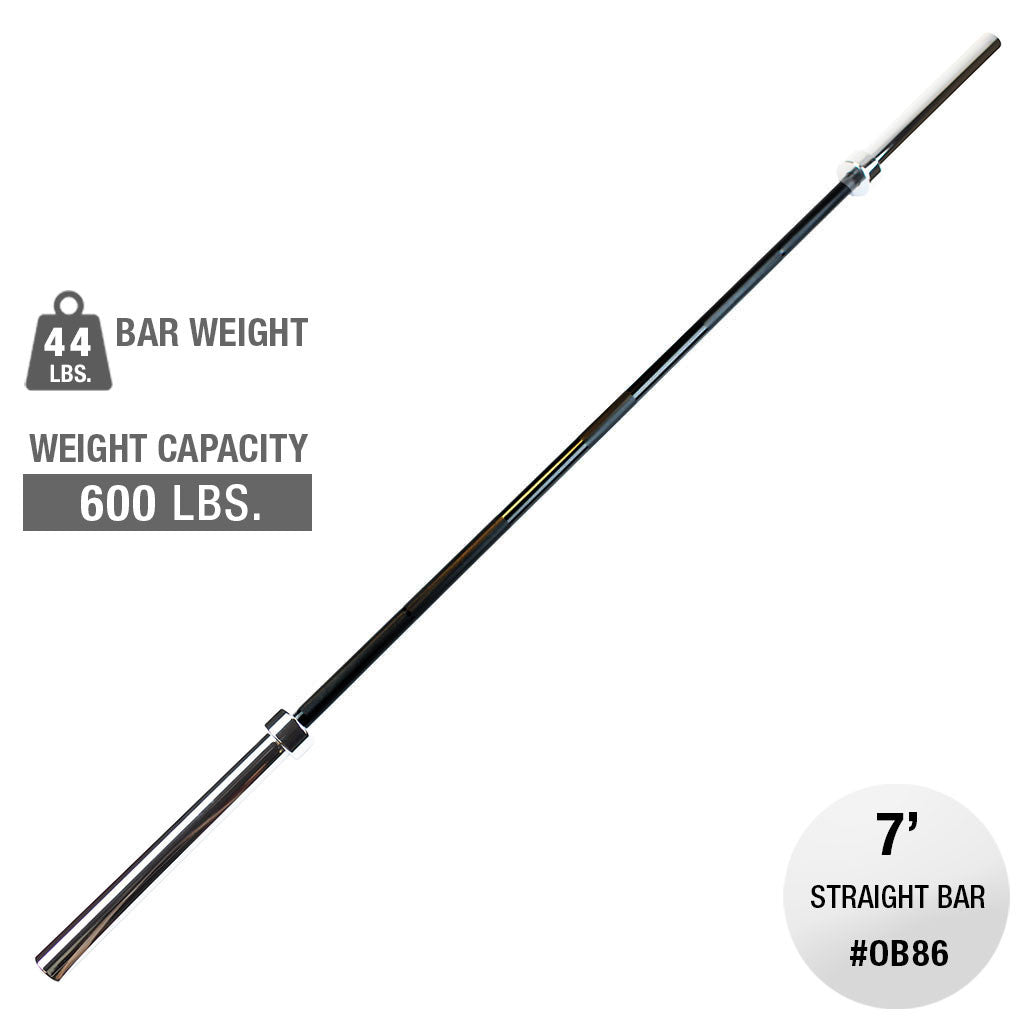 Body Solid OB86B 2" Olympic 7' Bar Body Solid Lifting bars, weight bars, dumbbell handles ob86b-hero__44817.1735322070