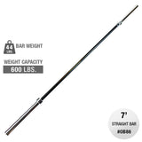 Body Solid OB86B 2" Olympic 7' Bar Body Solid Lifting bars, weight bars, dumbbell handles ob86b-hero__44817.1735322070