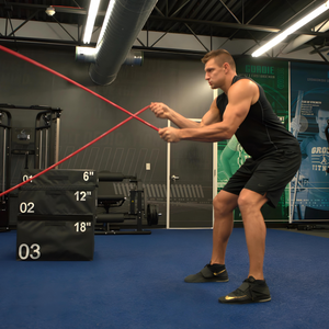 Rob Gronkowski Using Inertia Ropes In Gronk Fitness Headquarters Fitness Area