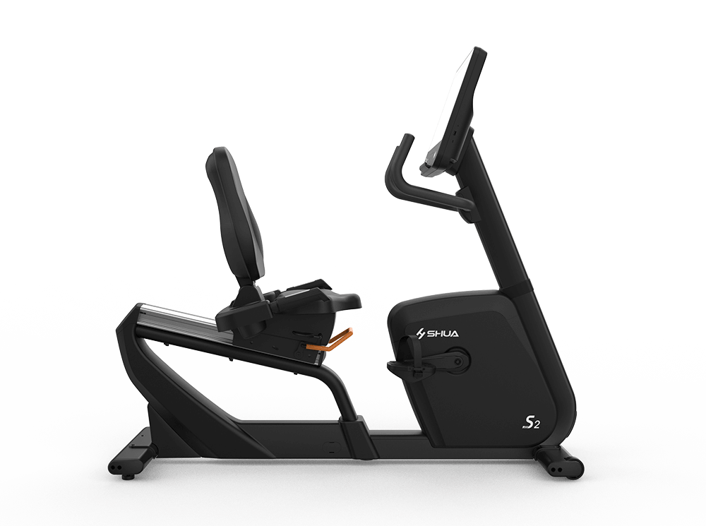 Shua B9100R Recumbent Bike, Touch, studio render 3 of 4