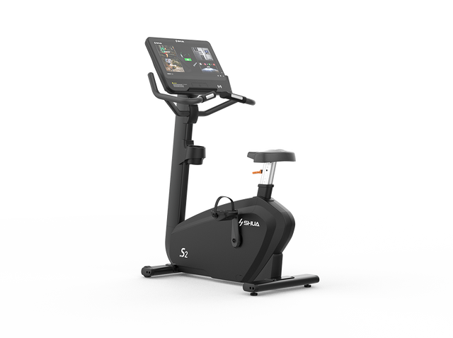 Shua B9100U Upright Bike, 22in Touch, studio render 1 of 4