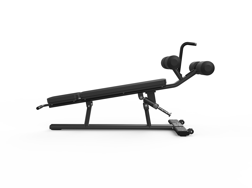 Shua G6379 Adj Abdominal Bench exercise bench, studio render 2 of 2