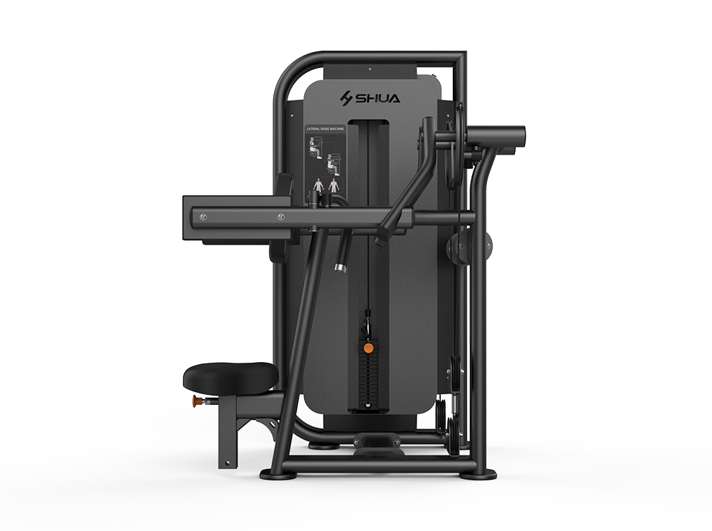 Shua G6805 Lateral Raise selectorized machine, studio render 4 of 4
