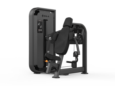 Shua G6807 Biceps Curl selectorized machine, studio render 1 of 2