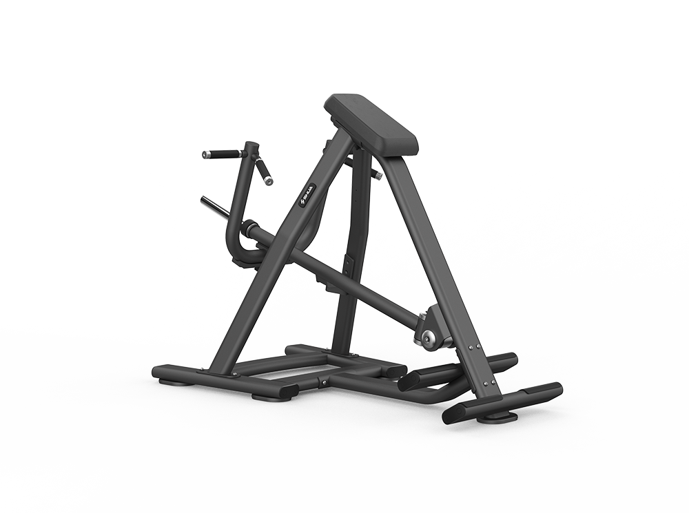 Shua G6921 T Bar Row plate loaded machine, studio render 1 of 4