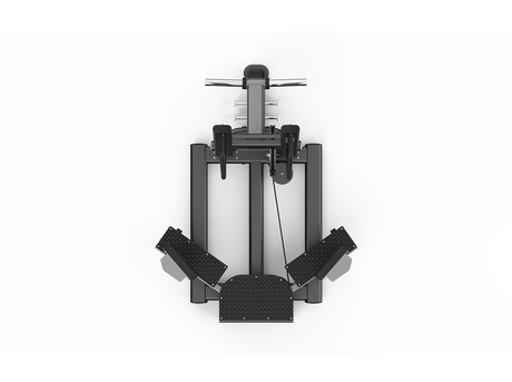 Shua G6923 Standing Abductor plate loaded machine, studio render 2 of 4