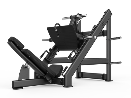 Shua G6975 Linear Leg Press plate loaded machine, studio render